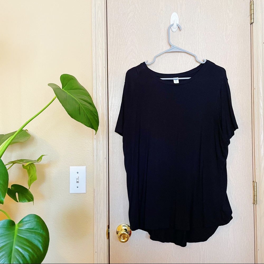 OLD NAVY Black Basic Tee Tunic Barely Worn